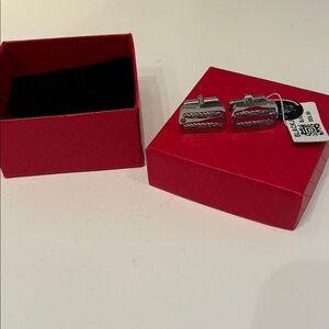 NWT BlackJack Silver Cufflinks